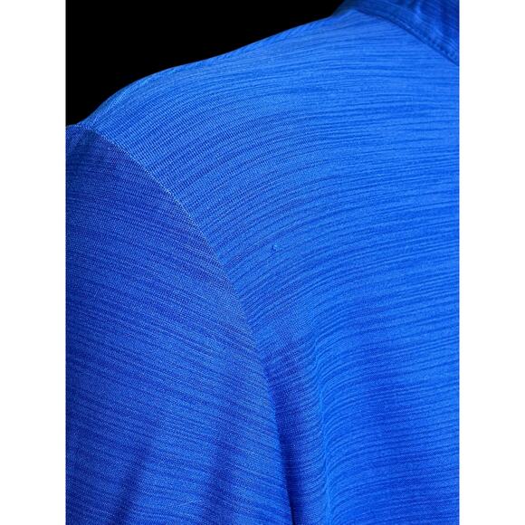 Nike Athletic 1/4 Zip Neck Jacket Sweatshirt Blue Dri Fit Mens Sz L - Picture 9 of 9